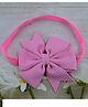 Little Miss Cuttie Bow Applique Detailed Headband - Pink