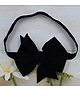 Little Miss Cuttie  Grossgrain Bow Detailed Headband - Black