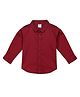 MINI KLUB Rayon Woven Full Sleeves Solid Shirt - Maroon