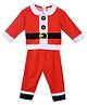 MINI KLUB Christmas Theme Santa Claus Costume Set With Santa Cap - Black & Red