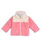 MINI KLUB Cotton Blend Full Sleeves Colour Blocked Jacket - Pink