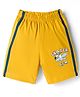 Tango Single Jersey Knit Knee Length Shorts With Bird Print - Golden