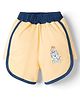 Doreme Single Jersey Knit Knee Length Shorts With Animal Print - Golden