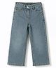 Kookie Kids Denim Full Length Washed Jeans - Blue