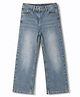 Kookie Kids Denim Full Length Washed Jeans - Blue