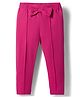 Babyoye Cotton Lycra Knit Full Length Solid Leggings - Fuchsia