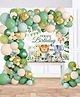 Special You Rubber Jungle Theme Birthday Decoration Kit for Baby Boy- 53 Pcs