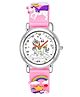 LOOKHAA Kids Unicorn & Rainbow Applique Detailed Analouge Watch - Pink