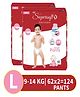 CPLSupersoft  Baby Diaper Pant Style | Up to 12 Hours Absorption Pack of 2 - L (124 Pieces)