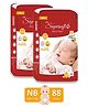 CPLSupersoft  Baby Diaper Pant Style | Up to 12 Hours Absorption Pack of 2 - New Born (88 Pieces)