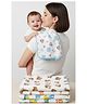 OBABY Baby Muslin Burp Cloth 6 Layer | Ultra Soft & Absorbent Cotton Cloth for Newborns. Pack Of 3