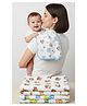 OBABY Baby Muslin Burp Cloth 6 Layer | Ultra Soft & Absorbent Cotton Cloth for Newborns. Pack Of 5