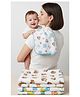 OBABY Baby Muslin Burp Cloth 6 Layer | Ultra Soft & Absorbent Cotton Cloth for Newborns. Pack Of 10