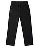 Kookie Kids Denim Woven Full Length Solid Jeans - Black