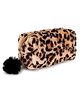 Sanjis Enterprise Small Fur Cosmetic Bag, Elegant Makeup Bags,Zipper Pouch,Great Gifts for Women,Travel Toiletry Bag Accessories Organizer Gifts