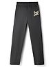 Kookie Kids Single Jersey Knit Full Length Lounge Pant With Text Print - Black