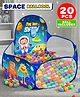 Fiddlerz Space Ball Pool Play Tent for Kids Large Foldable Pop-Up Indoor Outdoor Ball Pit Fun Activity Playhouse for Boys and Girls (20 Balls Included)