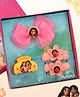 Yellow Bee Disney Featuring Moana Designed Hair Accessory Combo Set - Pink & Yellow