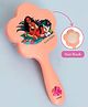 Yellow Bee Disney Featuring Moana Printed Floral Designed Hair Brush - Peach