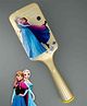 Yellow Bee Disney Frozen Featuring Characters Printed Hair Brush with Mirror Attachment - Golden