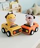 Babyhug Press & Go Giraffe and Cow Characters Cars for Toddlers| Animal Mini Racing Car for Early Learning|Fun Toy for 3+ Years Kids |BIS Certified| Pack of 2| Imaginative Play| Toddler Gifting Option
