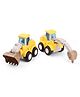 Babyhug Press & Go Mini Bulldozer & Driller Truck Toy with Flexible Joints for Toddlers| Early Learning & Development| Pretend Play Toy| Fun Toy for 3+ Years Kids |BIS Certified| Pack of 2