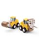 Babyhug Press & Go Mini Forklift & Road Roller Truck Toy with Flexible Joints for Toddlers| Early Learning & Development| Pretend Play Toy| Fun Toy for 3+ Years Babies & Kids|BIS Certified| Pack of 2