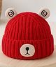 Kicks & Crawl Woollen Knit Lamb Bear Designed & Ear Applique Detailed Beanie - Brown - Circumference - 49.5 Cm