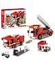 NEGOCIO City Fire Ladder Truck Building Blocks Toy Set  Firefighter Toy Vehicle Gift for Kids- PACK OF 1- COLOR MAY VARY