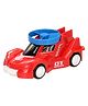NEGOCIO Speed Friction Powered Rotary Gyro Car with Flying Disc Shooter - Pull Back & Launch Toy Car for Kids- PACK OF 1- COLOR MAY VARY
