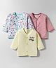 OHMS Single Jersey Knit Half Sleeves Jhablas With Vehicle Print Pack Of 3 - Red Yellow & White