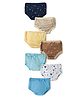 OHMS Single Jersey Knit Panties With Nautical Theme Print Pack Of 7 - Multicolour