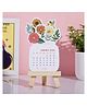 Oye Happy Flower Bouquet Theme Calendar Room Decor for Boys & Girls