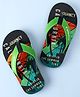 Pine Kids Slip On Flip Flops with California Print - Multicolor