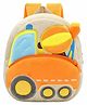 Frantic Premium Quality Peach Cement Mixer school bag -Height 14 Inches