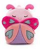 Frantic Premium Quality Pink Sleeping Butterfly school bag -Height 14 Inches