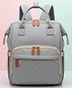 Purple Tots Diaper Bag Maternity Backpack Baby Girl Boy Diaper Bag for Dad Mom with 16 Pockets Unisex Large Diaper Bag for Travel - Grey