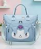 Purple TotsPurple Tots Shoulder bags for Mama Cute Anime-Inspired Shoulder Bag with Ears & Multi-Straps- Purple - Plain Blue Cartoon Print (Design May Vary)