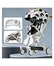 Purple Tots Baby Infant Travel Stroller with Compact Fold - White