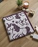 Hrit Cotton Woven Unicorn Designed Bath Towel - Purple
