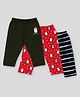 Sportking Cotton Blend Knit Christmas Theme Pack Of 3 Striped & Penguins Printed Pajamas - Multi Colour