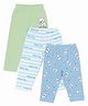 Sportking Cotton Blend Knit Pack Of 3 Striped & Puppy Printed Pajamas - Multi Colour
