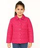 Sportking Woven Full Sleeves Quilted Heart Designed Pre Winter Jacket - Pink