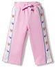 Babyoye Cotton Looper Knit Full Length Cut & Sew Lounge Pant with Bear & Heart Print - Pink