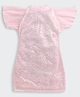 Tiny Girl Knit Half Flutter Sleeves Sequins Embellished Dress - Pink