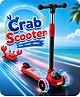Babyhug Crab Kids Scooter with LED Wheels - Red| Adjustable Height| Lean-to-Steer| Toy for 3+ Yrs Boys & Girls|Sport Gift| Physical Activity| Plug & Play