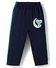 Tango Single Jersey Knit Full Length Lounge Pant with Elephant Print - Navy Blue
