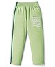 Taeko Single Jersey Knit Full Length Lounge Pant With Text Print - Green