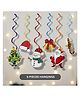 Puchku Merry christmas Funky Hangings - Pack of 6 , Multicolor