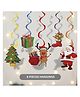 Puchku Merry christmas Funky Hangings - Pack of 6 , Multicolor